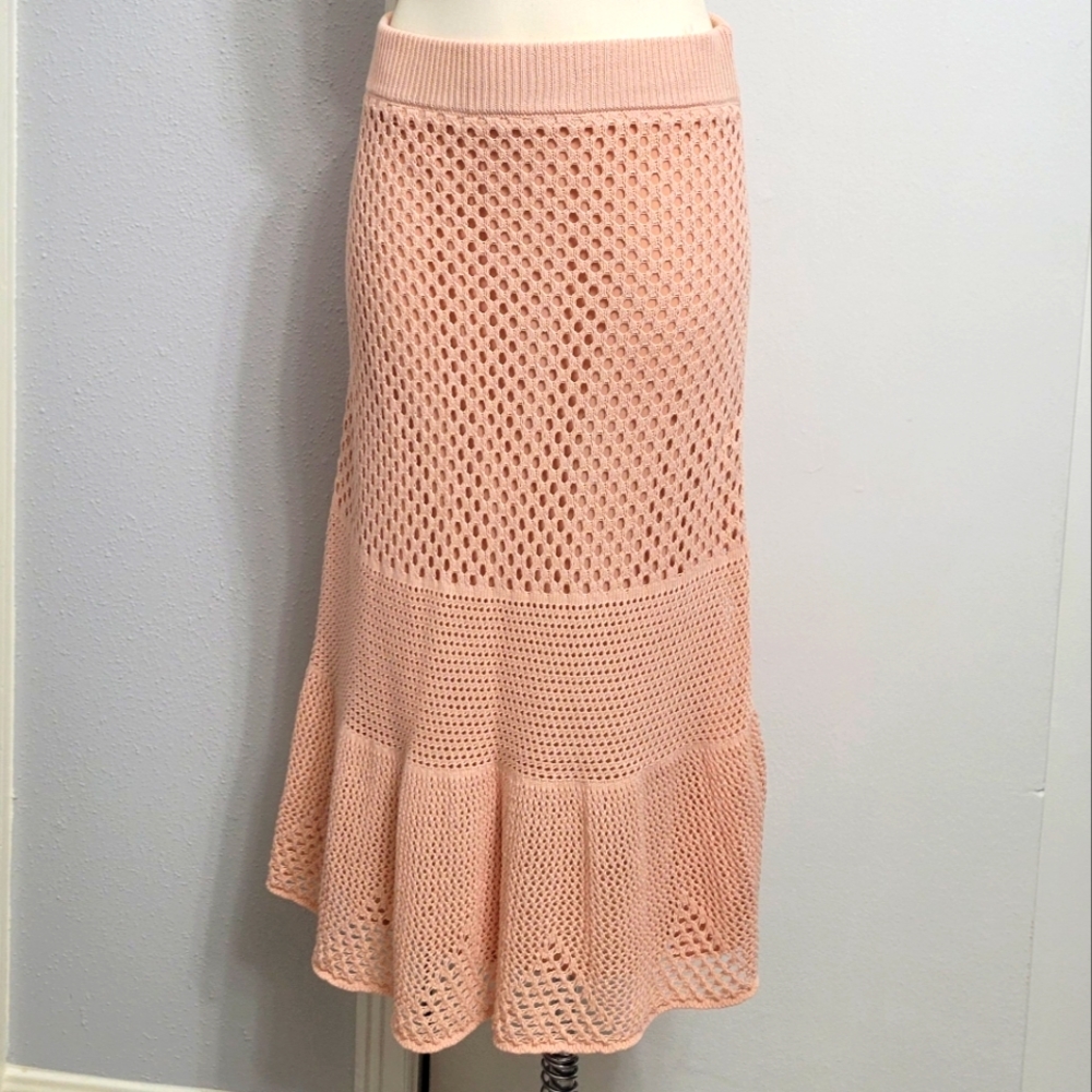 Anna Cate-Alex Knit Skirt Blush Color-NWT Size S